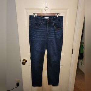 Lane Bryant Dark Blue Straight Leg Jeans
